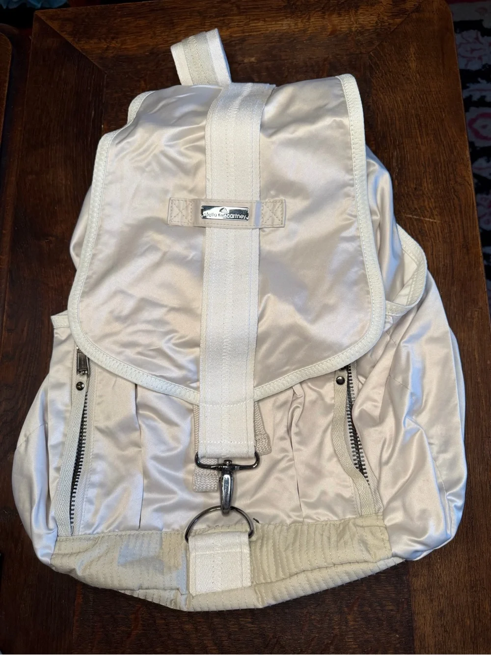 Adidas by Stella McCartney Utility Backpack Ivory Cream GUC